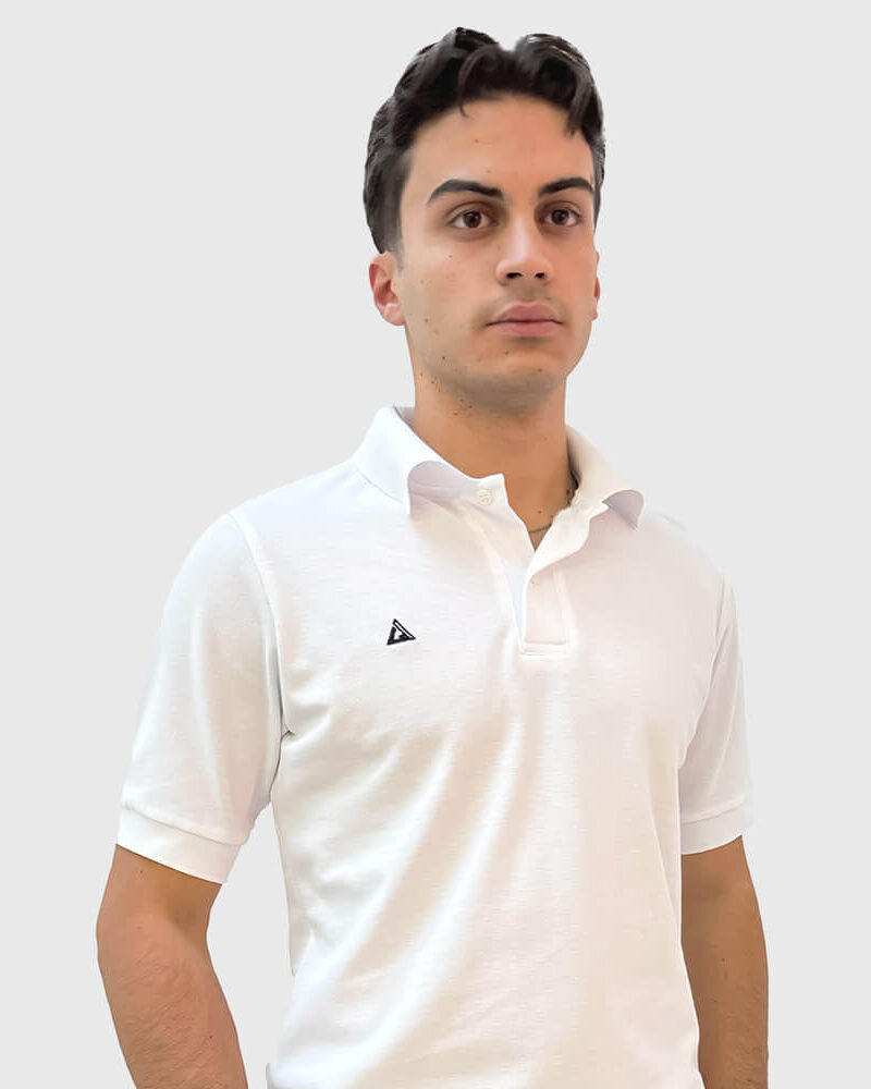 Polo Piquet Lapis - Bianco