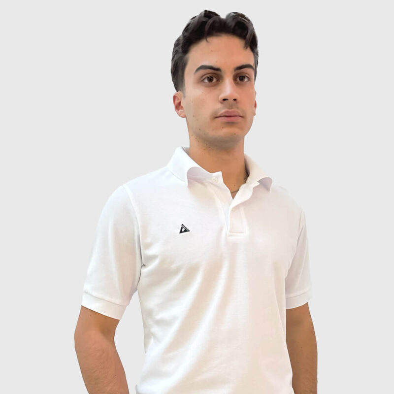 Polo Piquet Lapis - Bianco