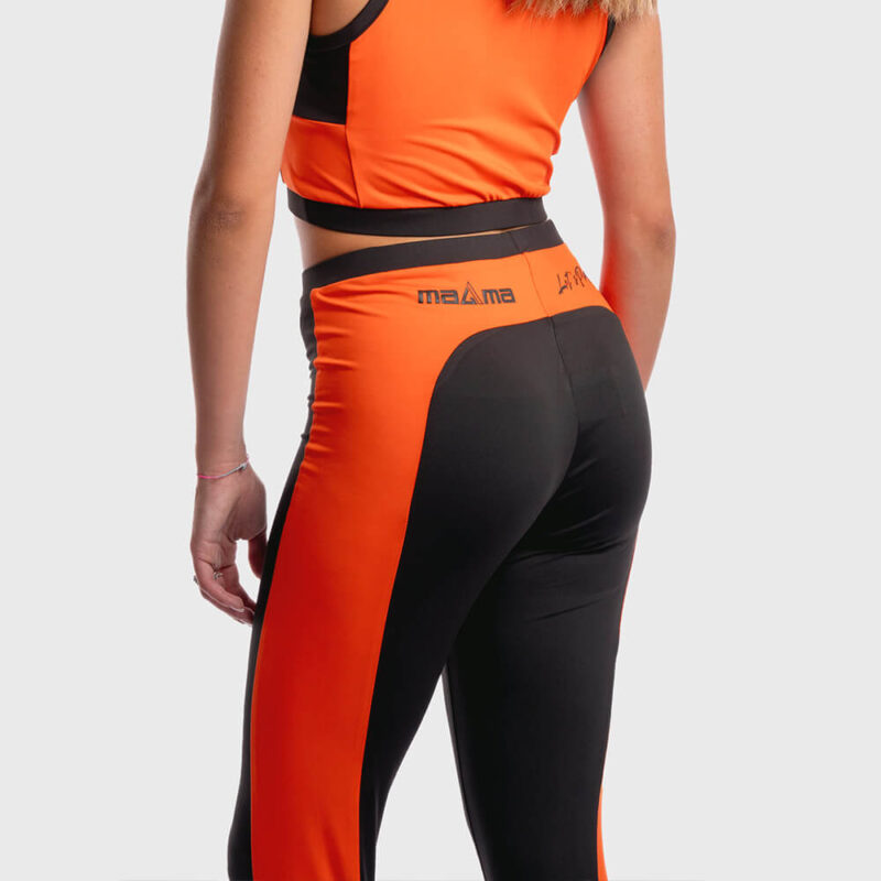Leggins Fluoro - Nero Arancio