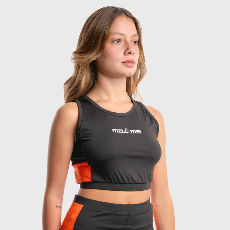 Top Fluoro - Nero arancio