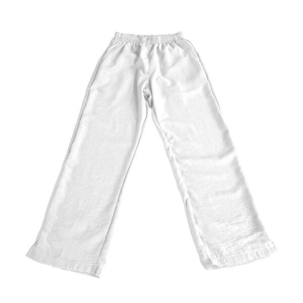 Pantalone donna tasca america - Bianco