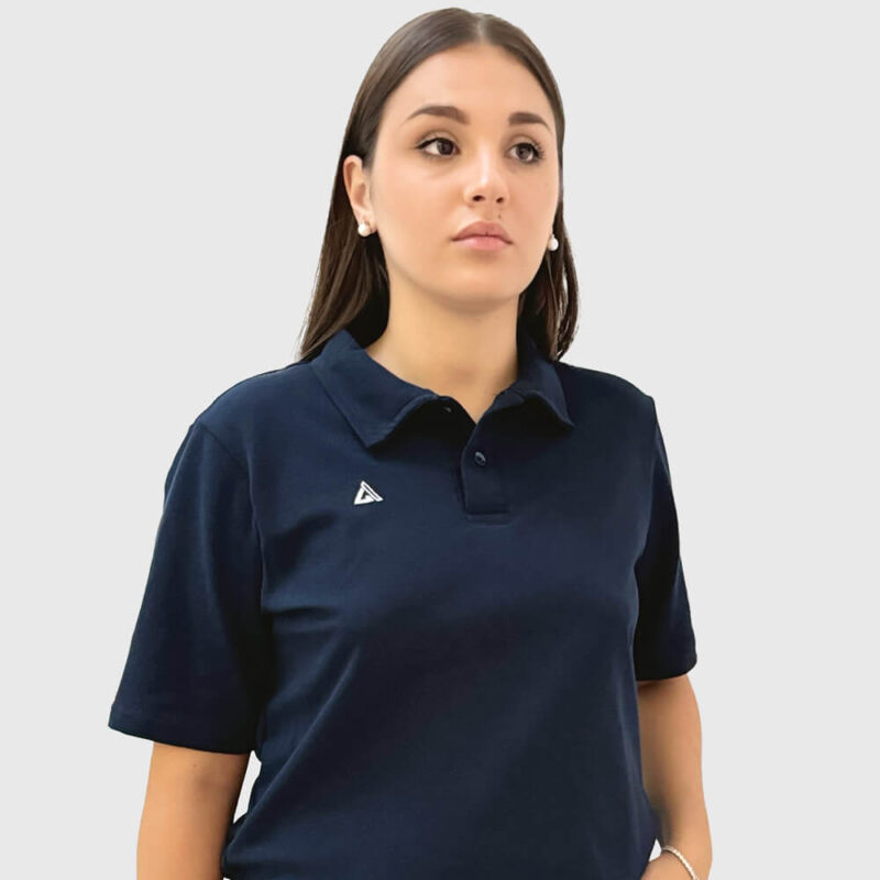 Polo Piquet Lapis Donna - Blu Navy
