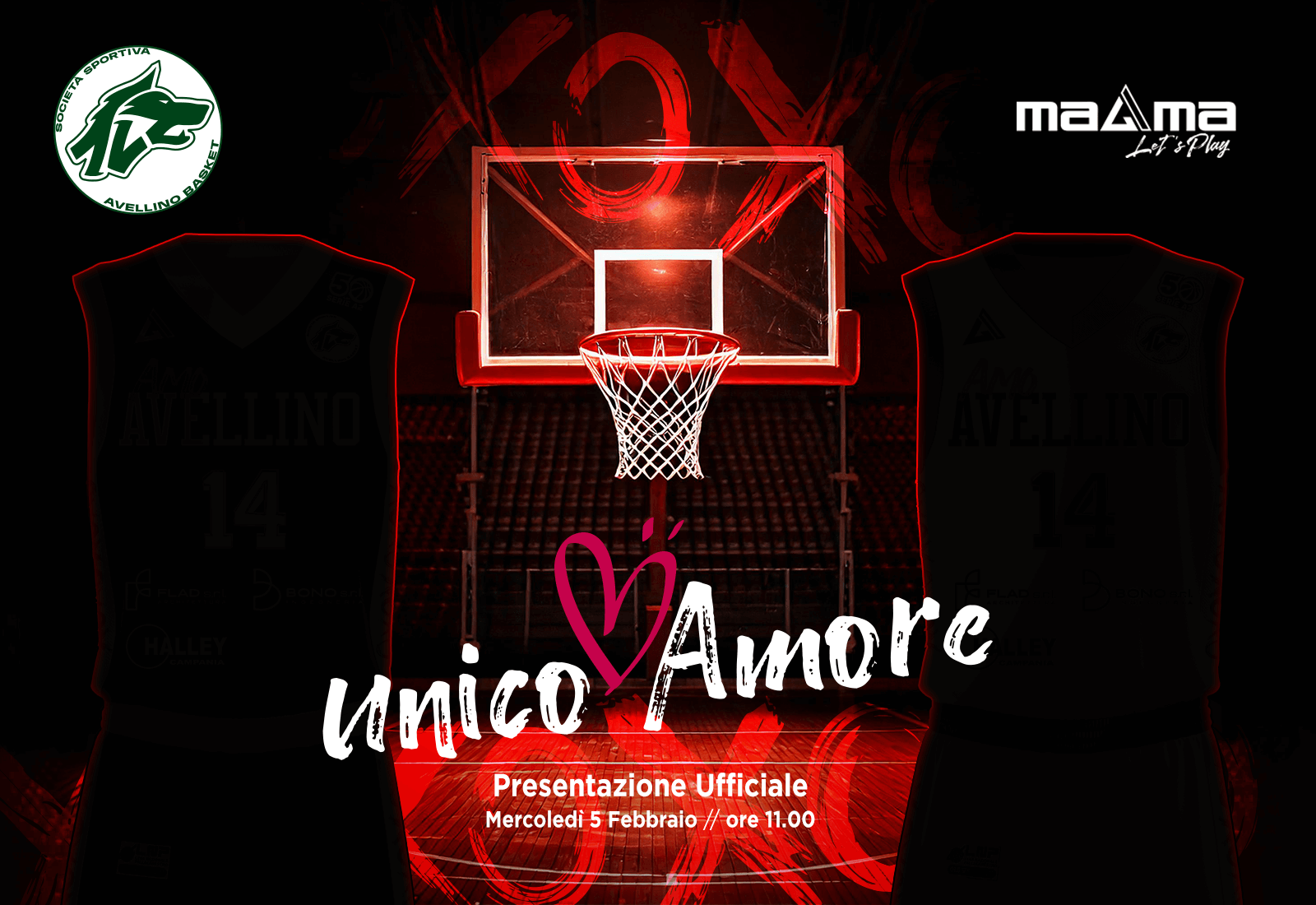 JERSEY Limited Edition UNICO AMORE AVELLINO BASKET 2025