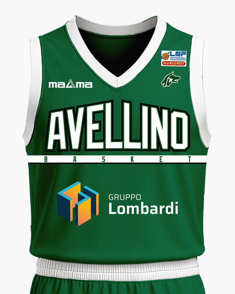 Official Matchwear AVELLINO BASKET 25-26 - Shirt verde fronte