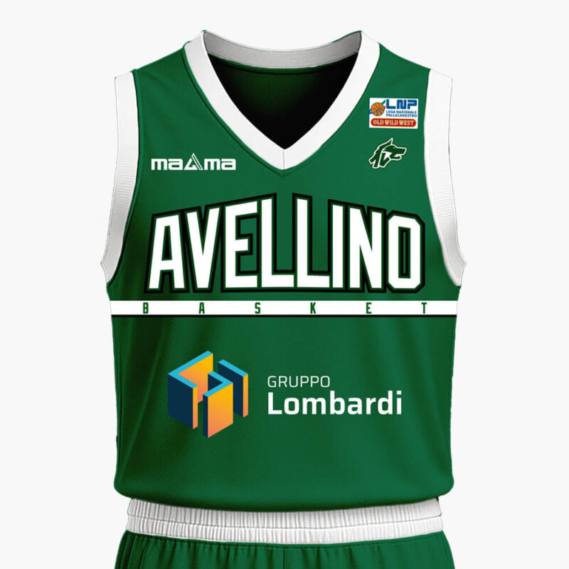 Official Matchwear AVELLINO BASKET 25-26 - Shirt verde fronte