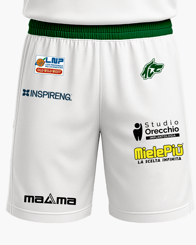 Official Matchwear AVELLINO BASKET 25-26 - Short bianco fronte
