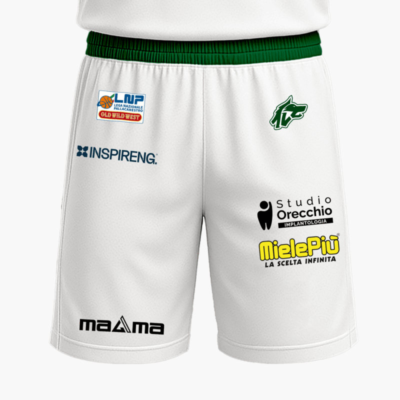 Official Matchwear AVELLINO BASKET 25-26 - Short bianco fronte