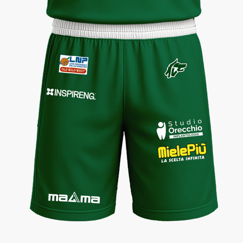 Official Matchwear AVELLINO BASKET 25-26 - Short verde fronte