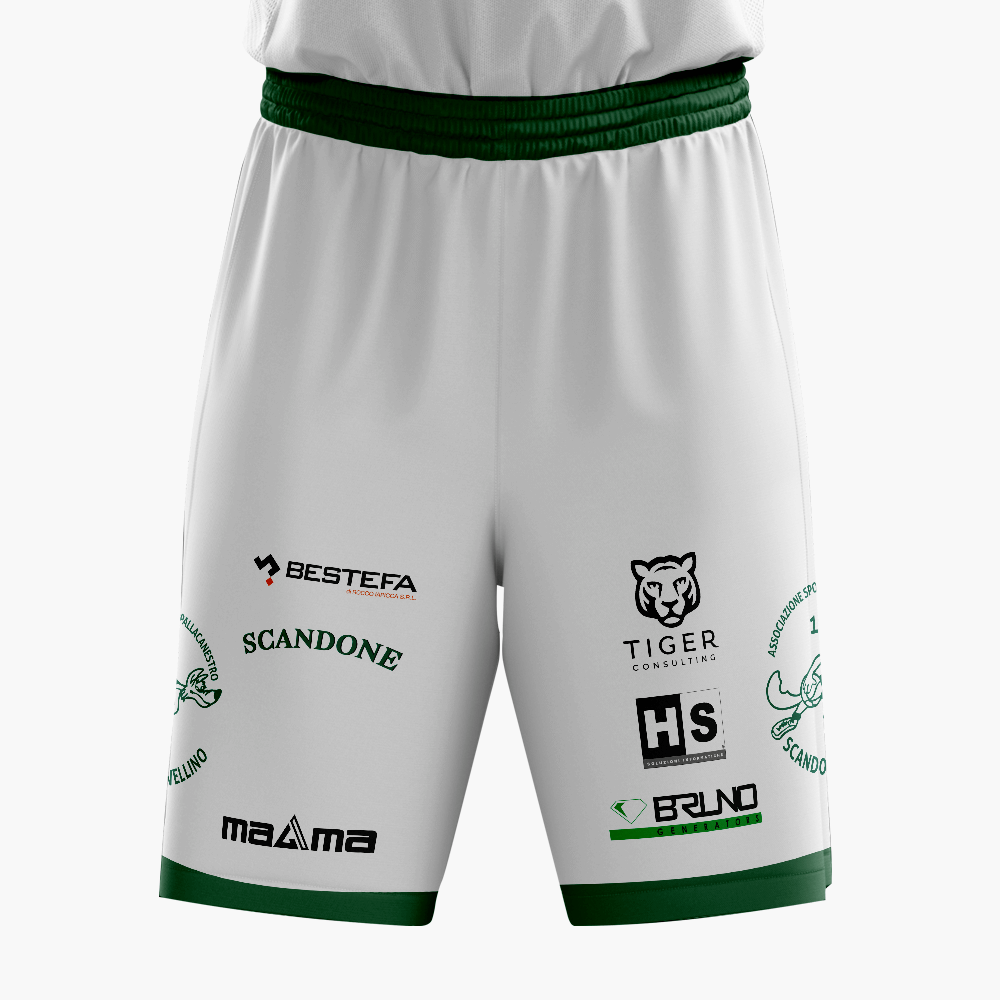 Official Matchwear SCANDONE 25-26 - Short bianco fronte