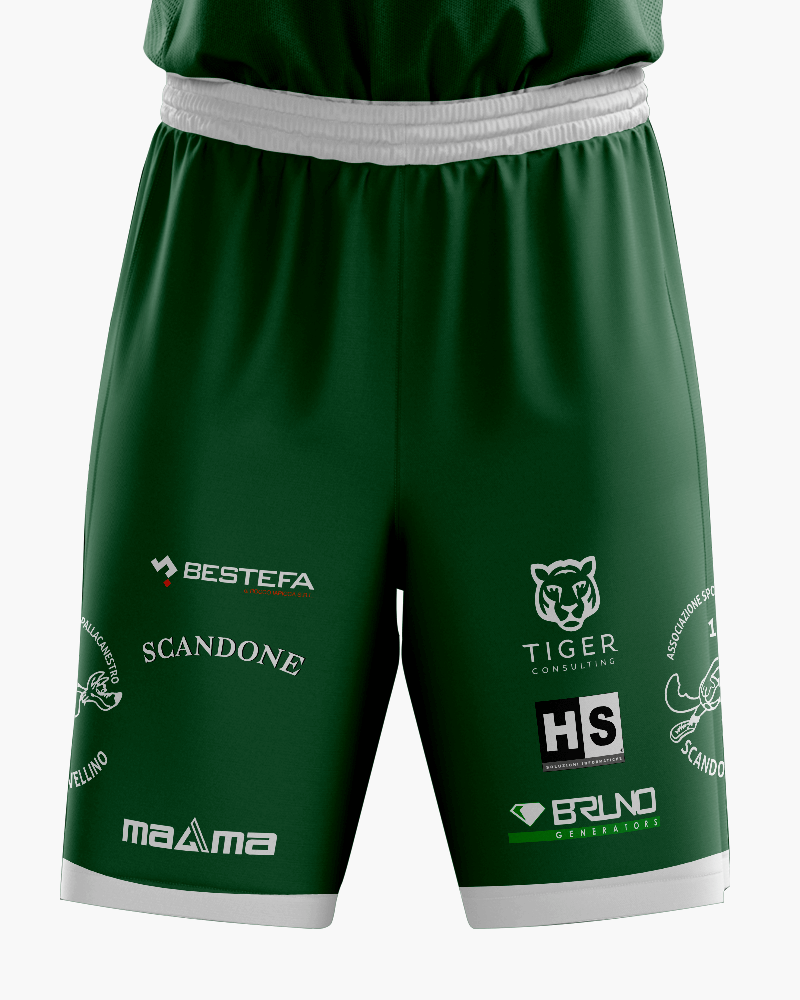 Official Matchwear SCANDONE 25-26 - Short verde fronte