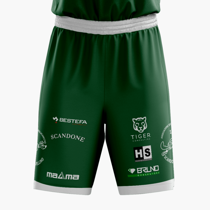 Official Matchwear SCANDONE 25-26 - Short verde fronte