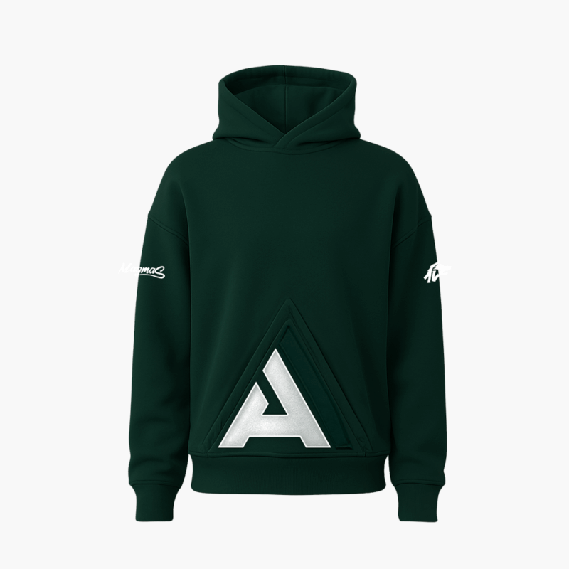 Felpa A POCKET x AVELLINO BASKET - Verde Foresta