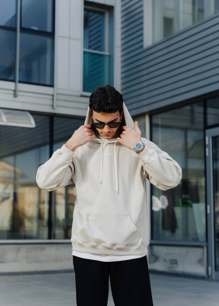 Felpa UOMO oversize con cappuccio