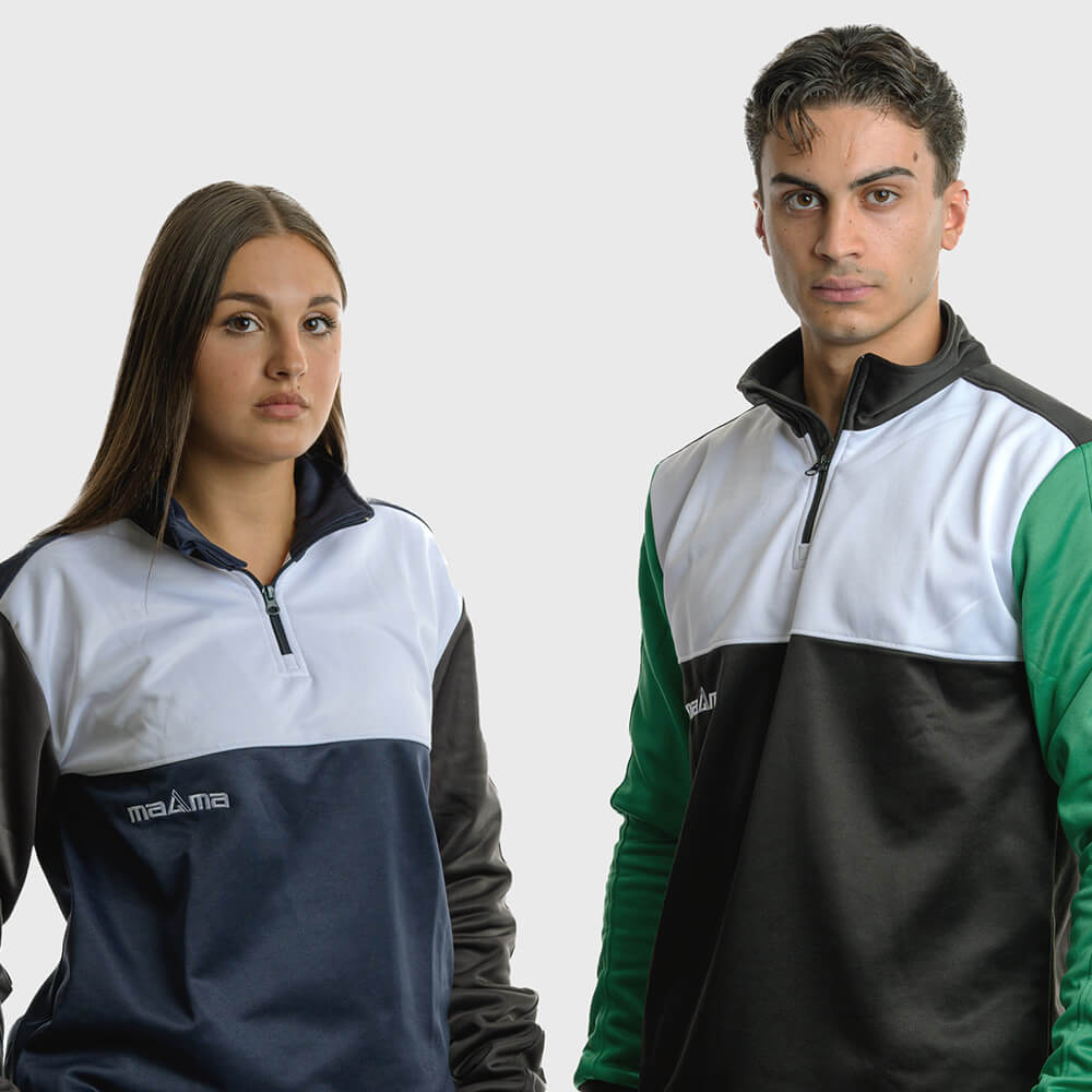Felpa Mezza zip Tellus