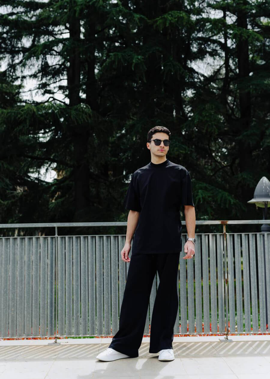 T-SHIRT UOMO oversize con carrè